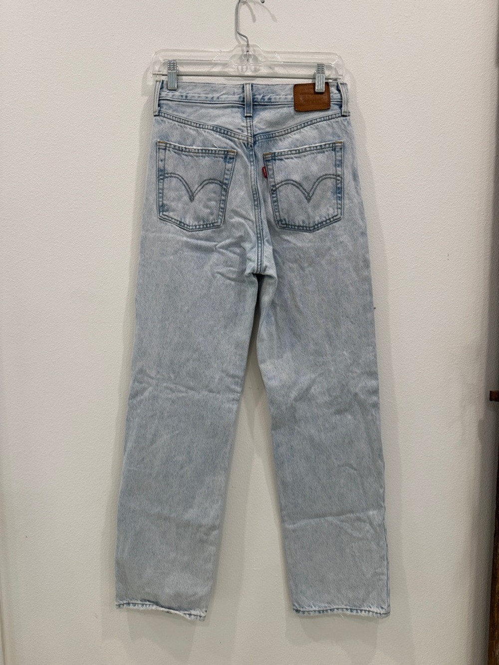 Levi Strauss Light Wash Ribcage Straight Ankle Jeans size 27 - Picture 4 of 9